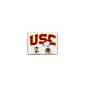 USC Trojans White Arch Snoopy and Woodstock Baseball Pin